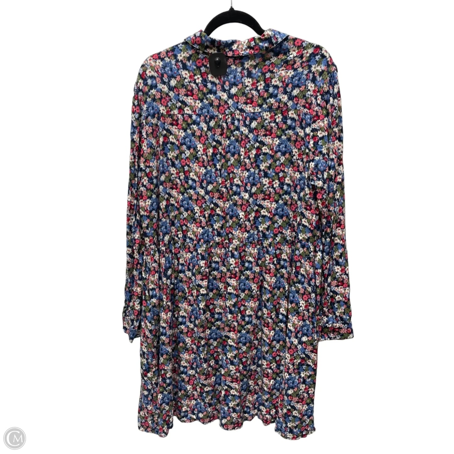 Dress Casual Short By Time And Tru In Floral Print, Size: 2x
