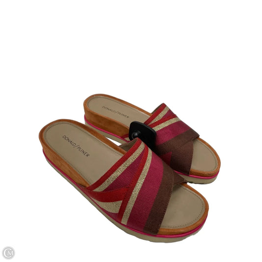 Sandals Flats By Donald Pliner In Multi-colored, Size: 9