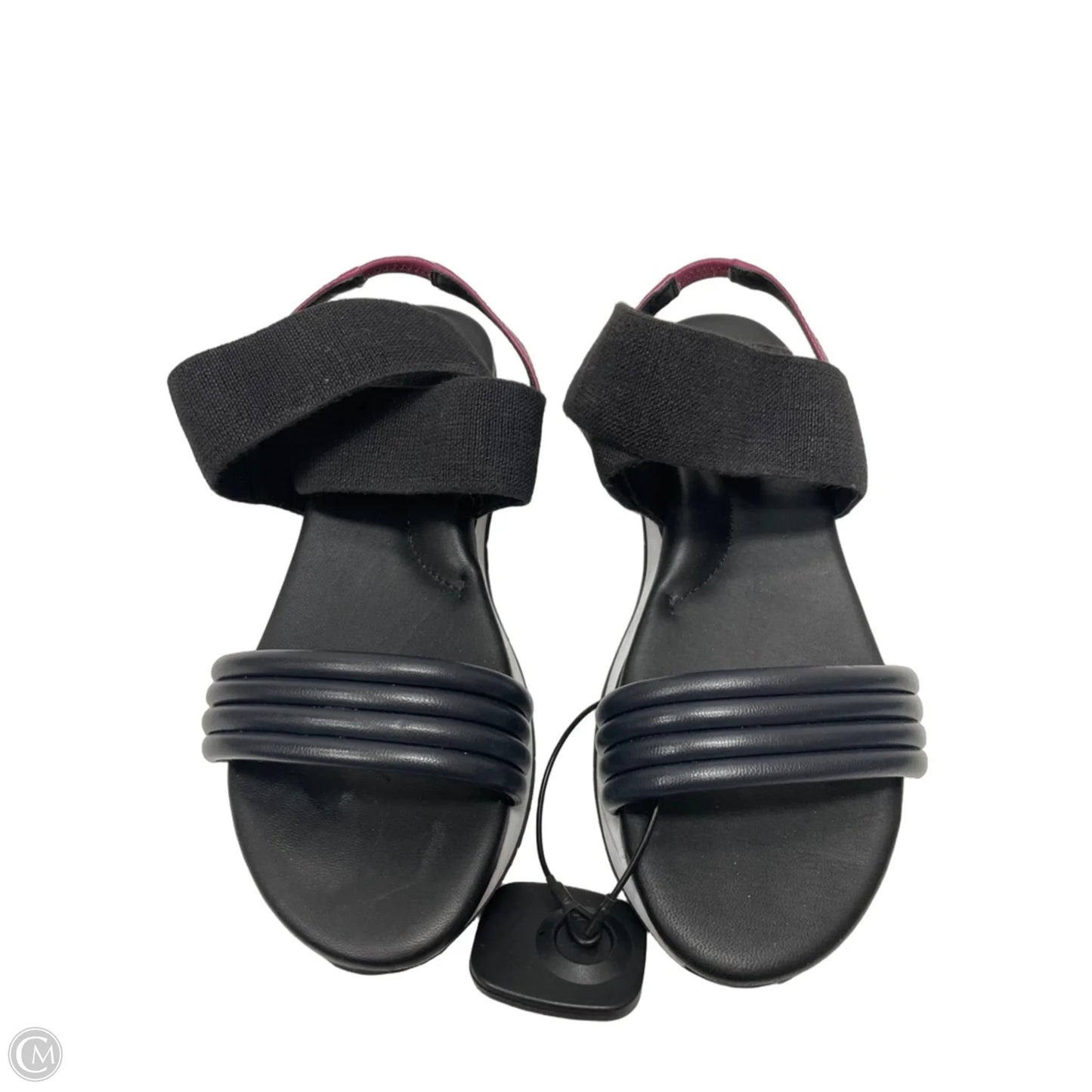 Sandals Heels Platform By Donald Pliner In Black & White, Size: 9