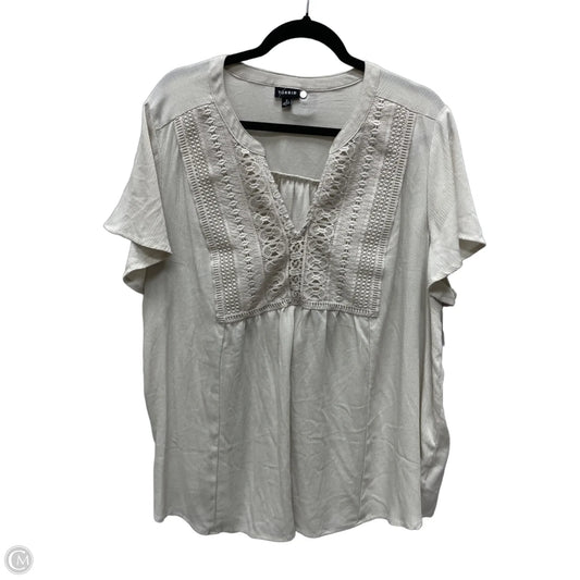 Top Short Sleeve By Torrid In Beige, Size: 2x