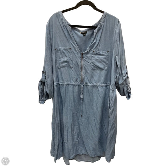 Dress Casual Short By Torrid In Blue Denim, Size: 3x