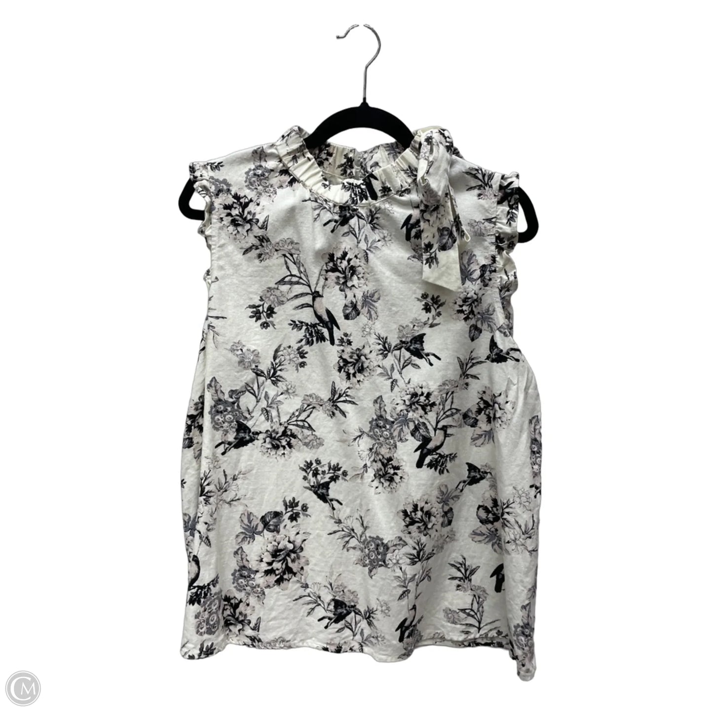 Top Sleeveless By Who What Wear In Floral Print, Size: L