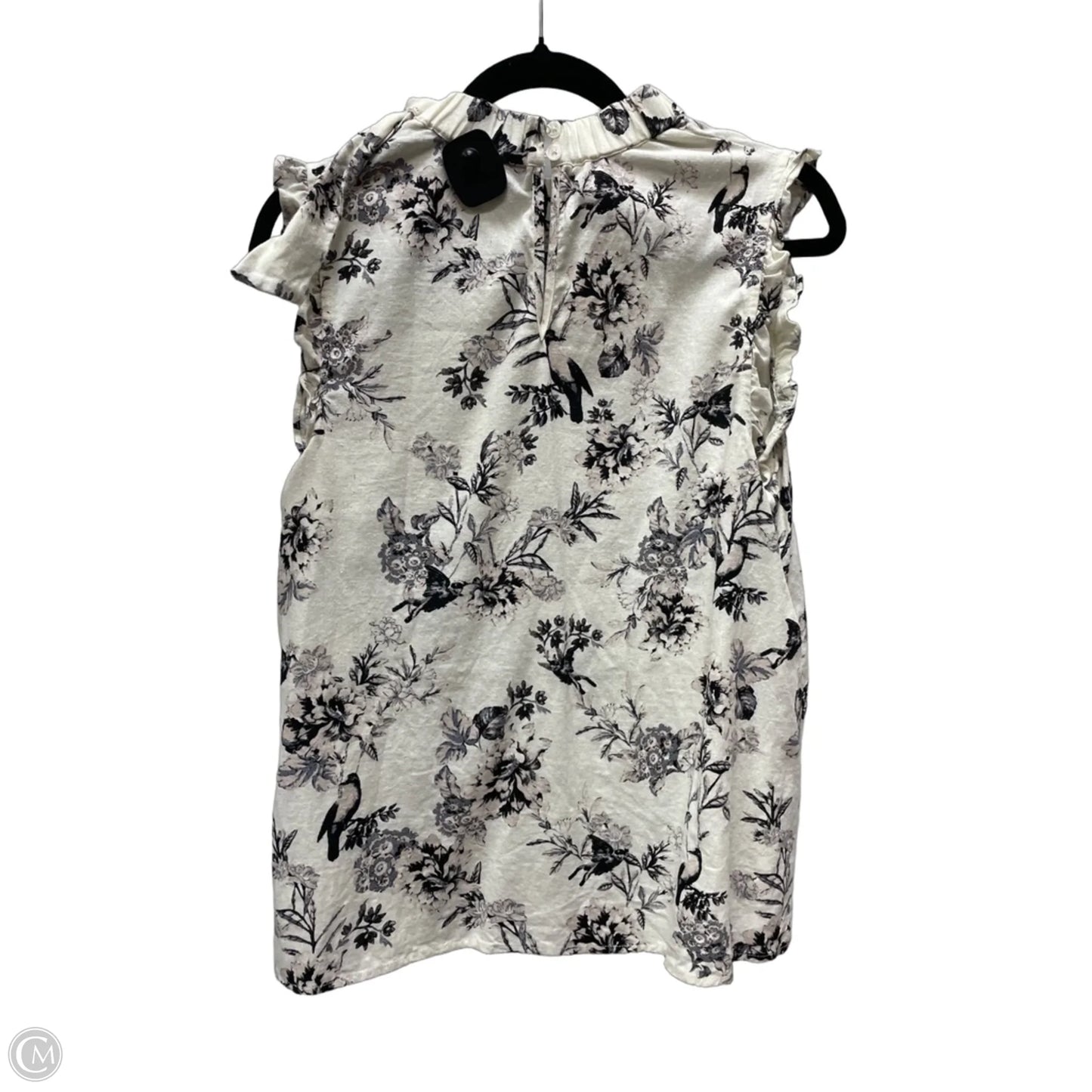 Top Sleeveless By Who What Wear In Floral Print, Size: L