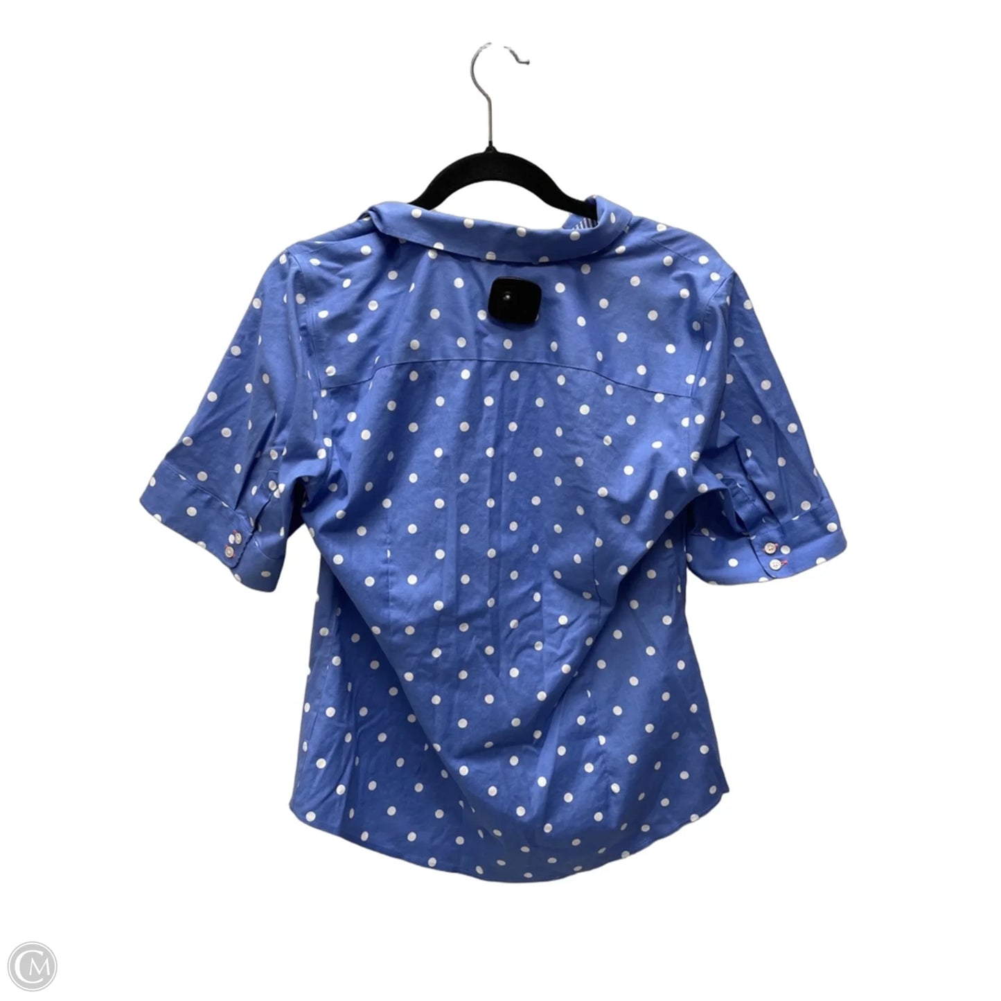 Top Short Sleeve By Talbots In Polkadot Pattern, Size: M