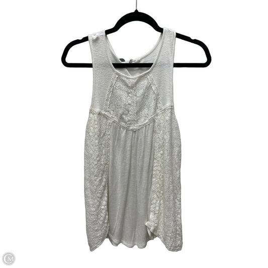 Top Sleeveless By Maurices In Cream, Size: M