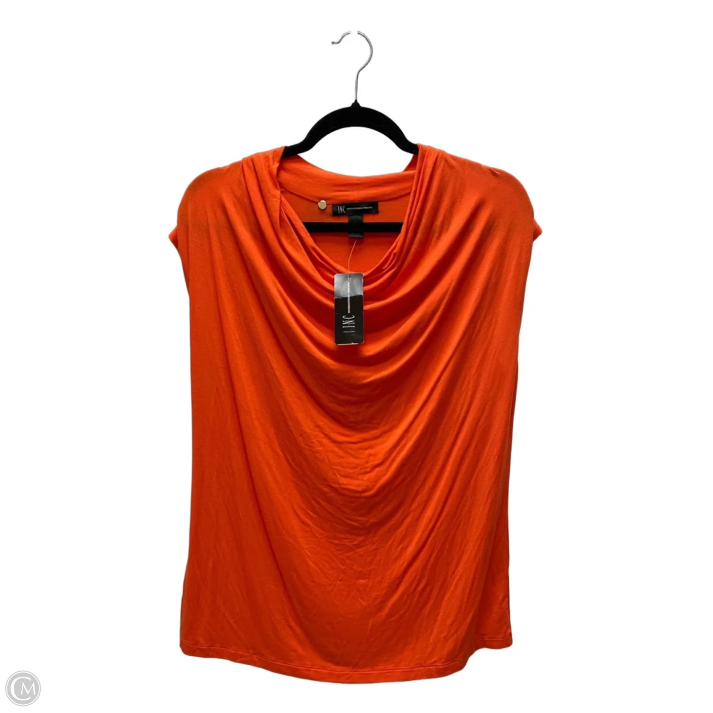 Top Sleeveless By Inc In Orange, Size: M