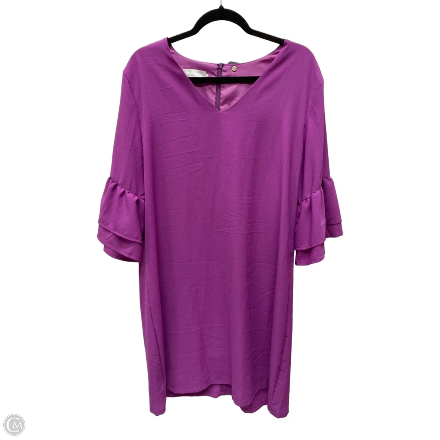 Dress Work By Clothes Mentor In Purple, Size: Xl