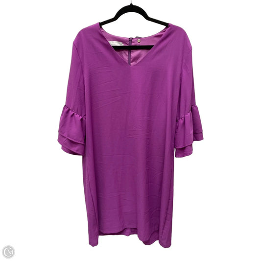 Dress Work By Clothes Mentor In Purple, Size: Xl