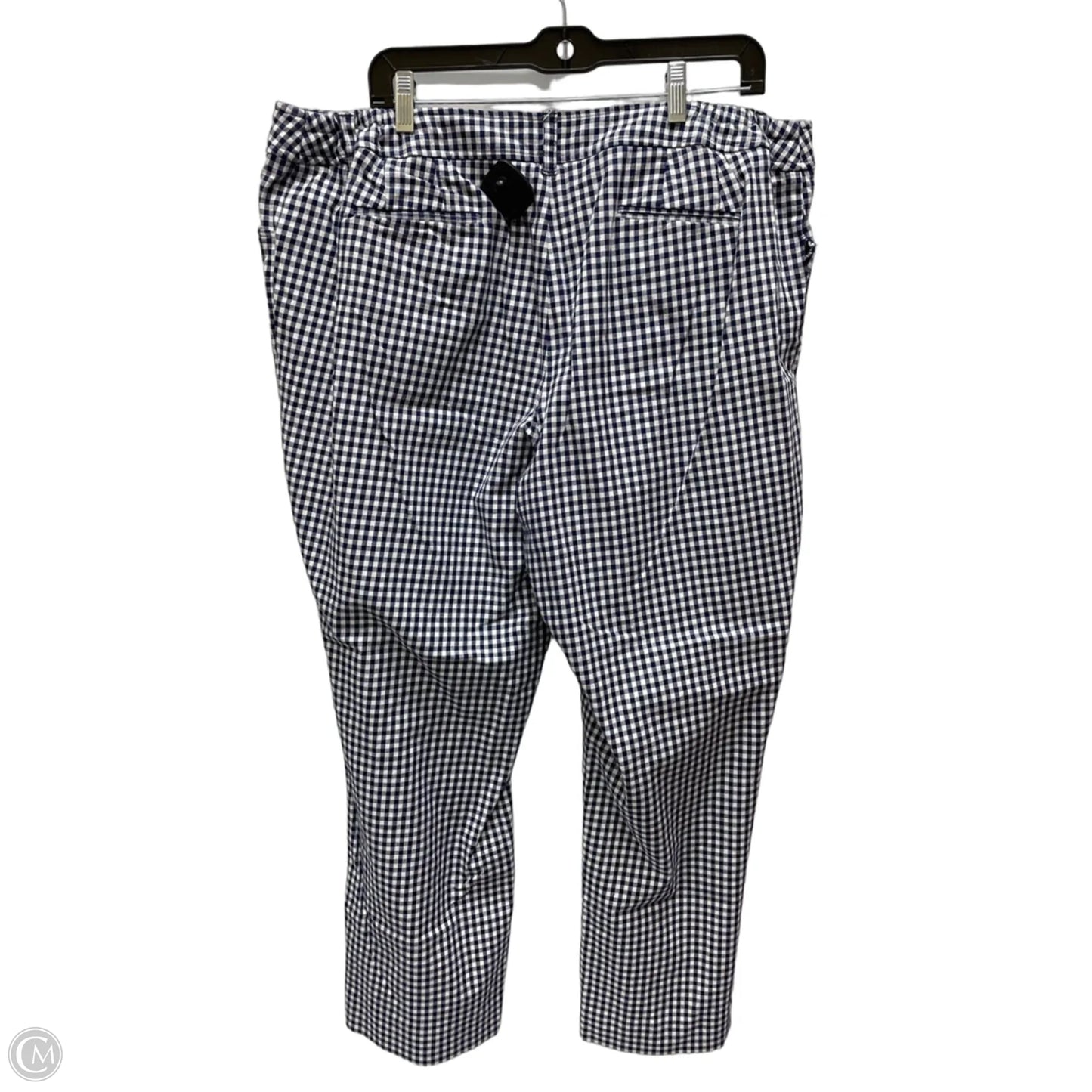 Pants Cropped By Anne Klein In Checkered Pattern, Size: 16