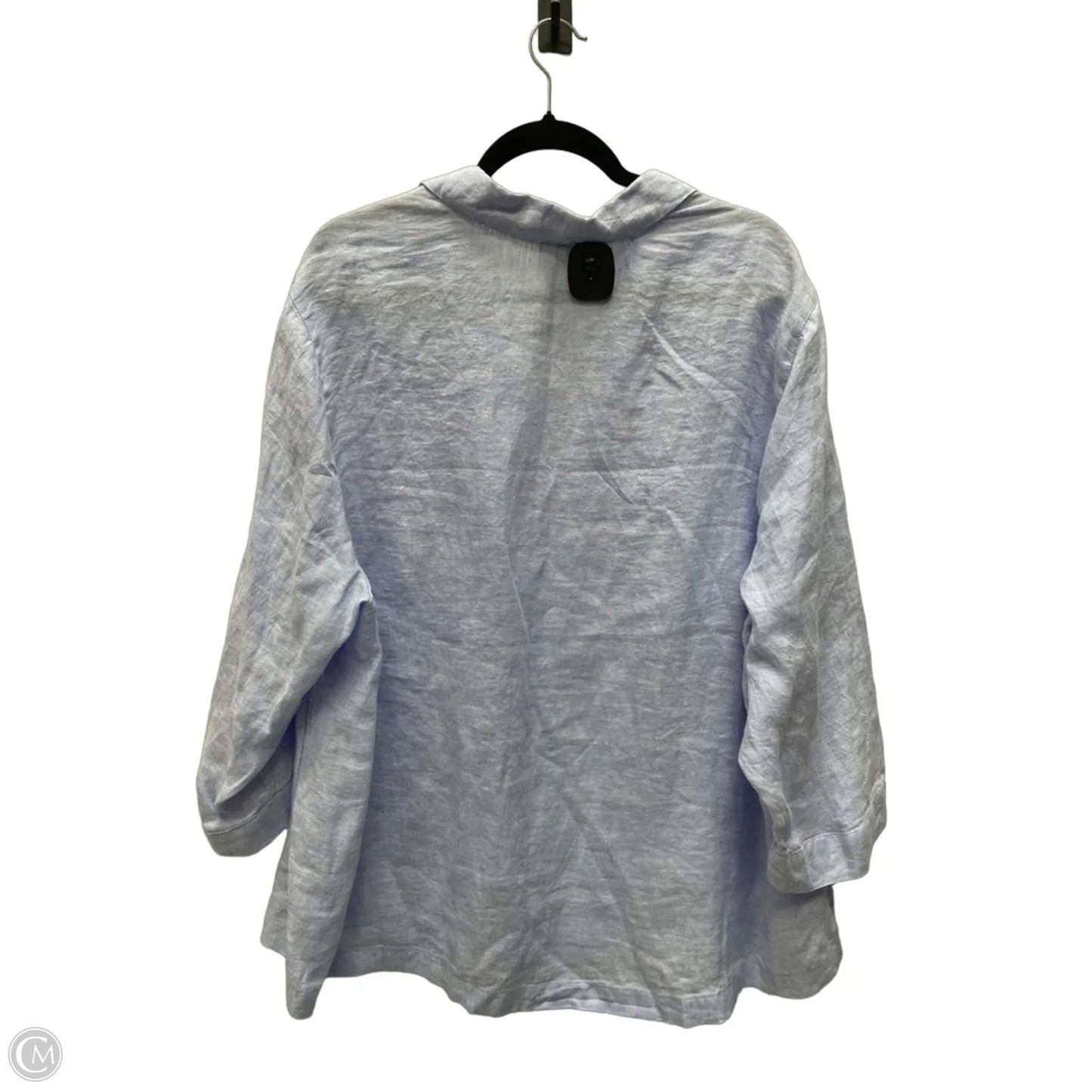 Top Long Sleeve By Sigrid Olsen In Blue, Size: 3x