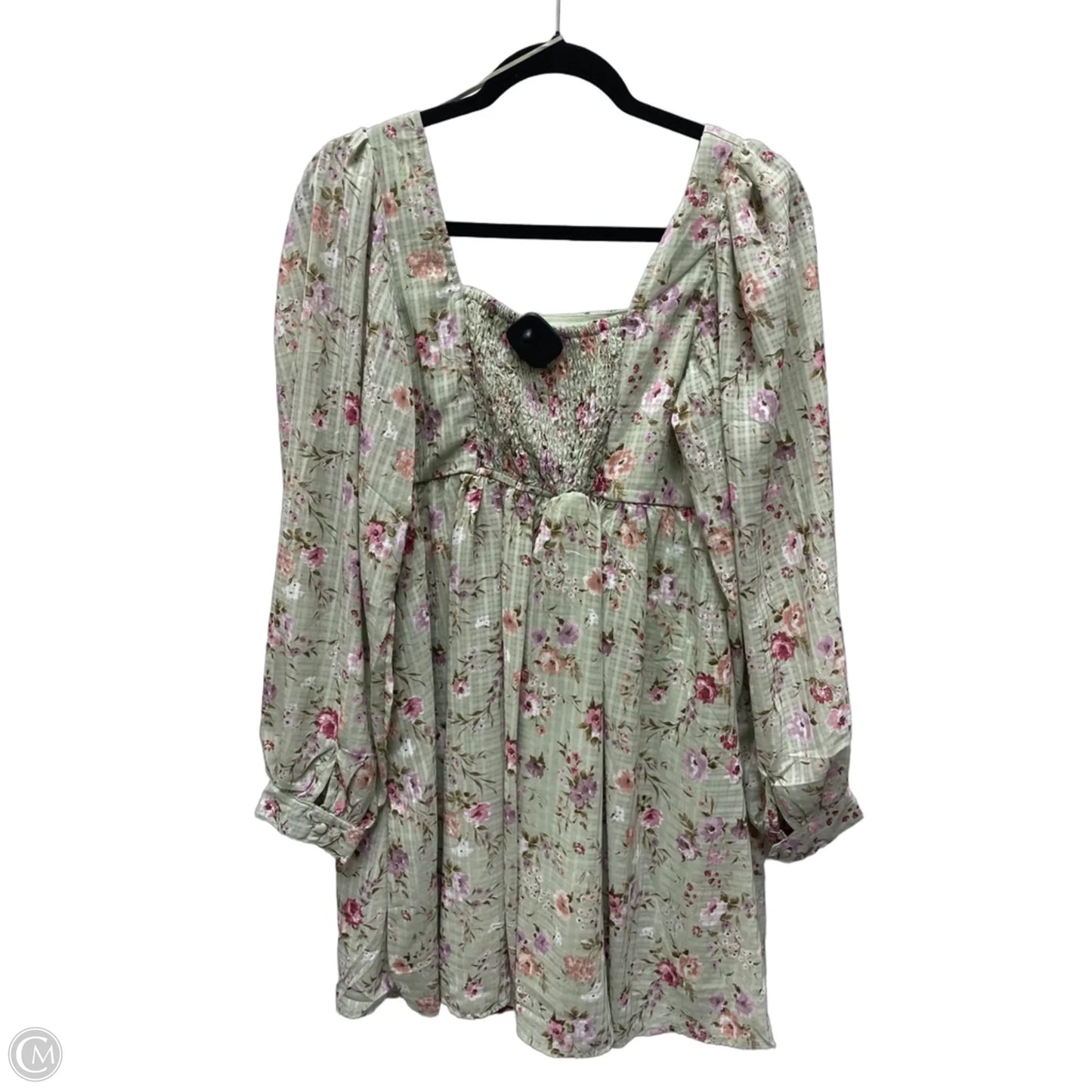 Dress Casual Short By Blu Pepper In Floral Print, Size: M