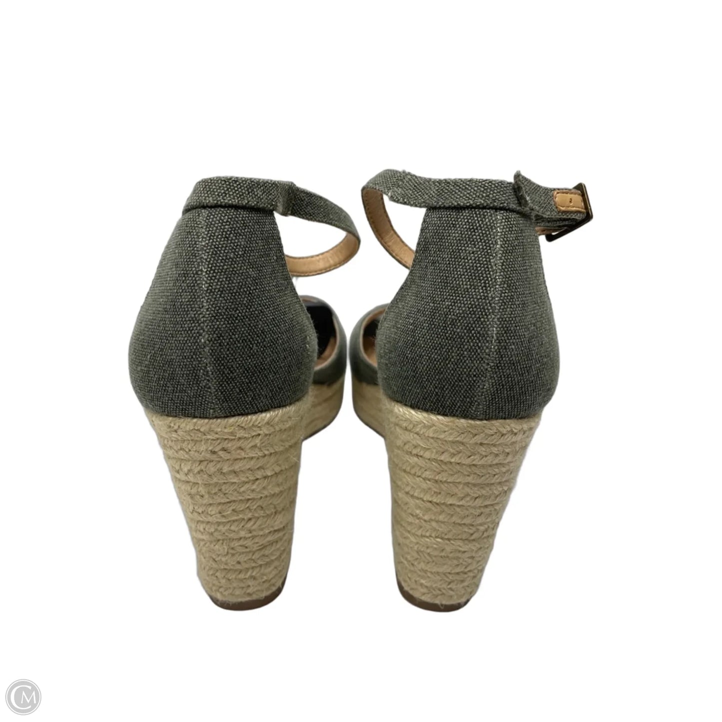 Sandals Heels Wedge By Michael Shannon In Green, Size: 11