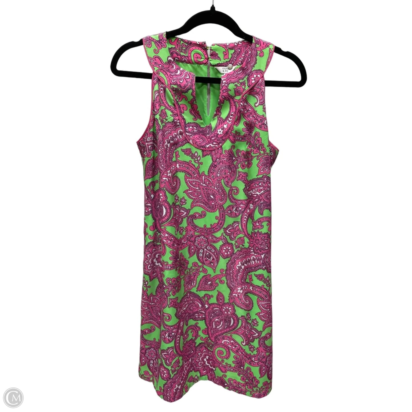 Dress Casual Short By Crown And Ivy In Paisley Print, Size: S