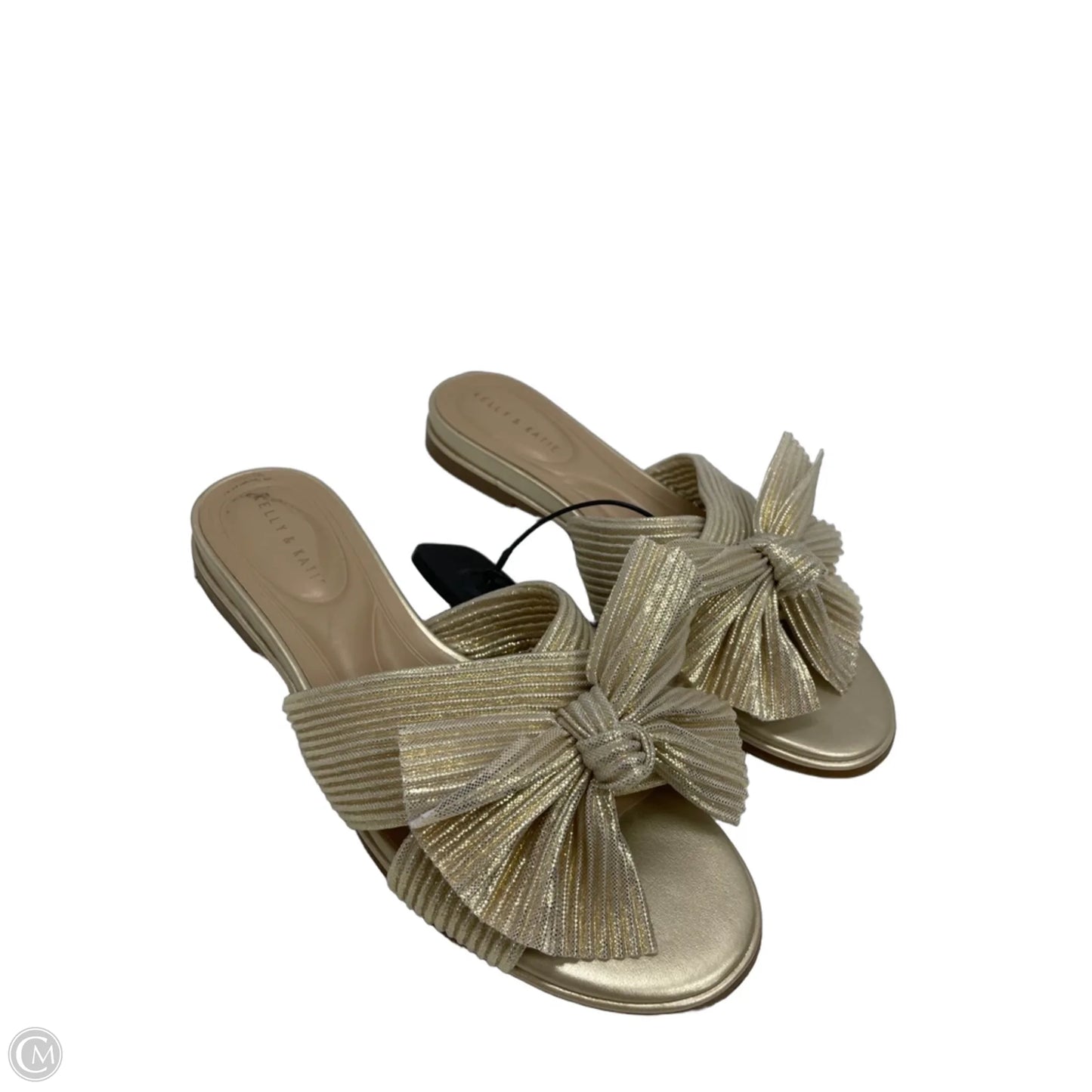 Sandals Flats By Kelly And Katie In Gold, Size: 6.5