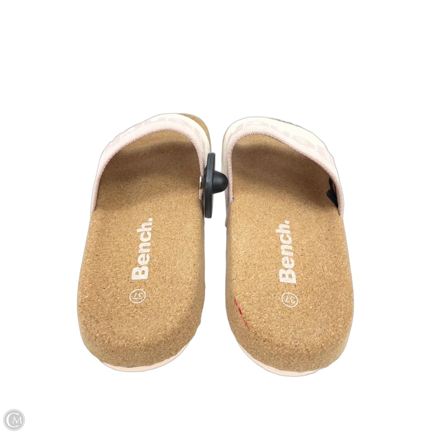 Sandals Flats By bench in Cream & Pink, Size: 6