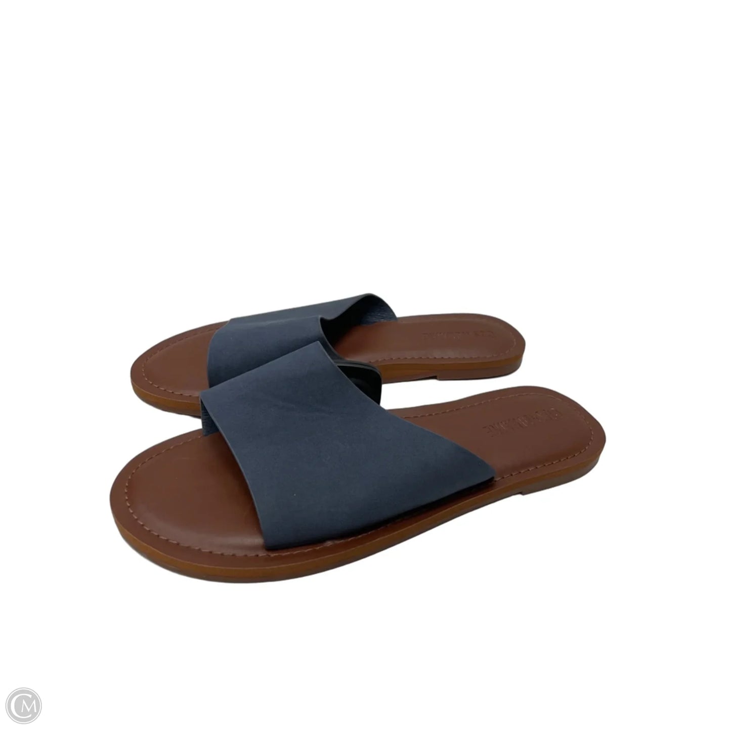 Sandals Flats By Cushionaire In Navy, Size: 7.5