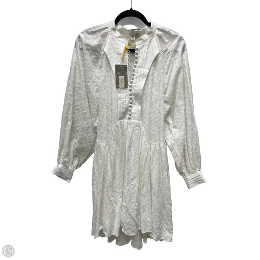 Dress Casual Short By Clothes Mentor In Cream, Size: L