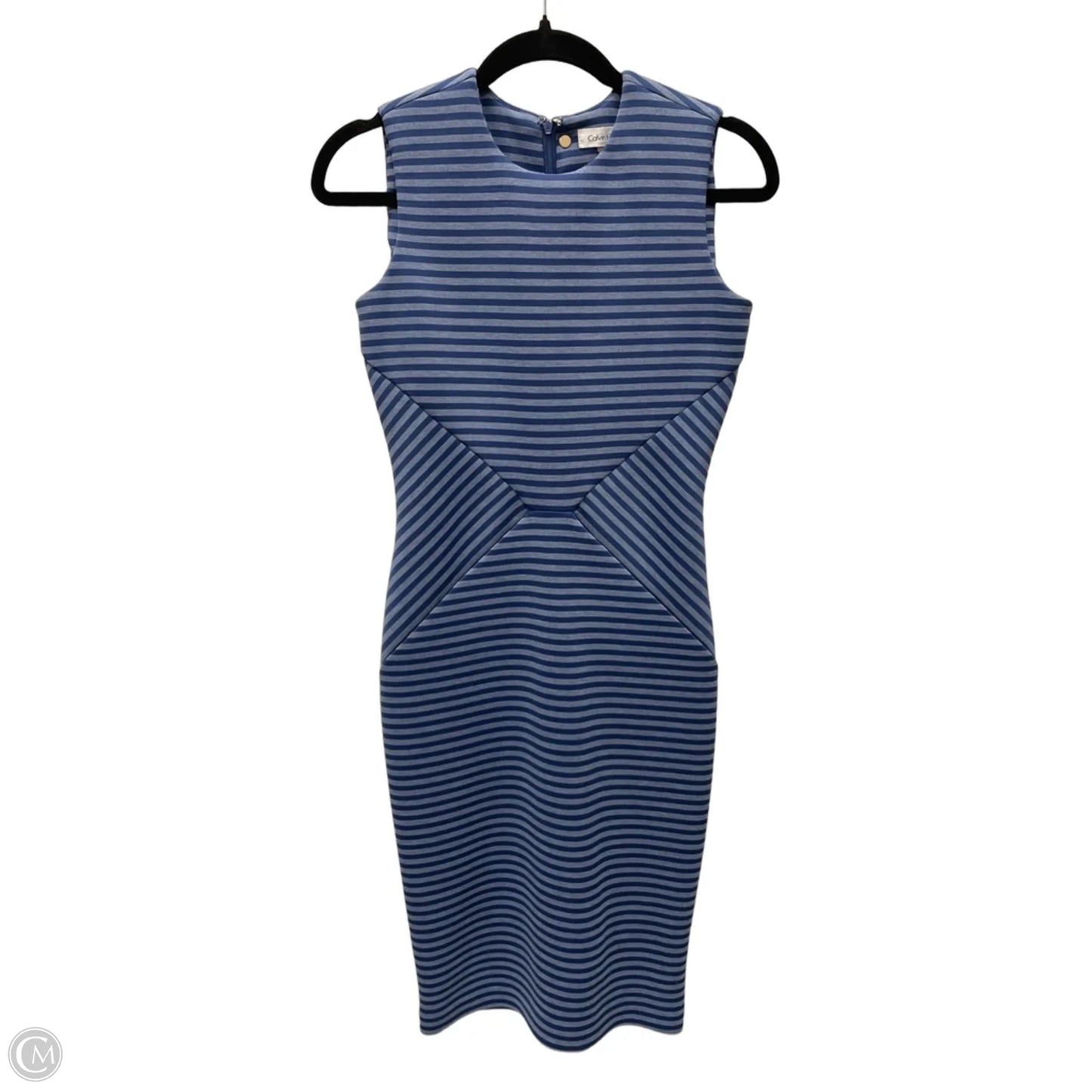 Dress Work By Calvin Klein In Striped Pattern, Size: Xs