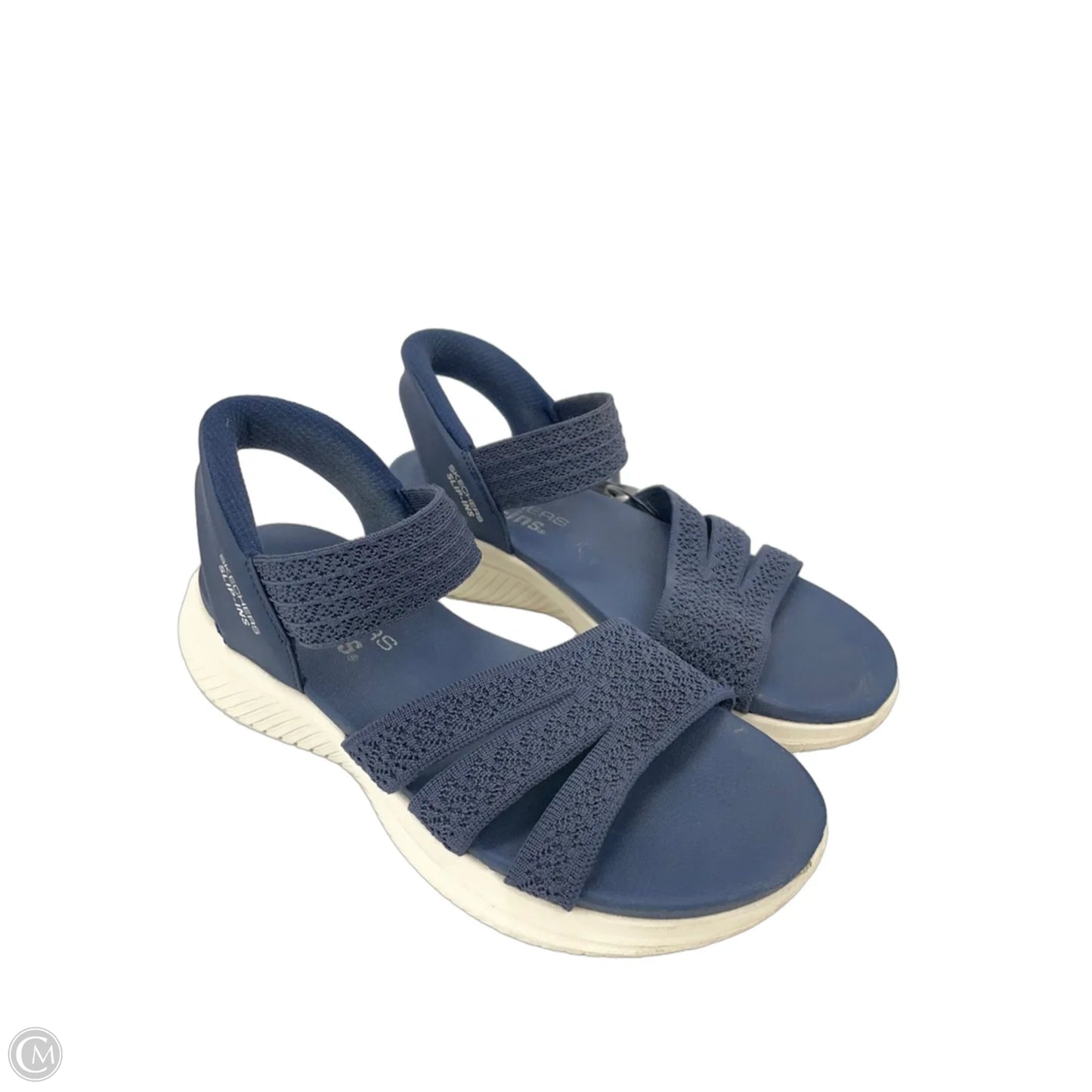 Sandals Flats By Skechers In Blue, Size: 6.5