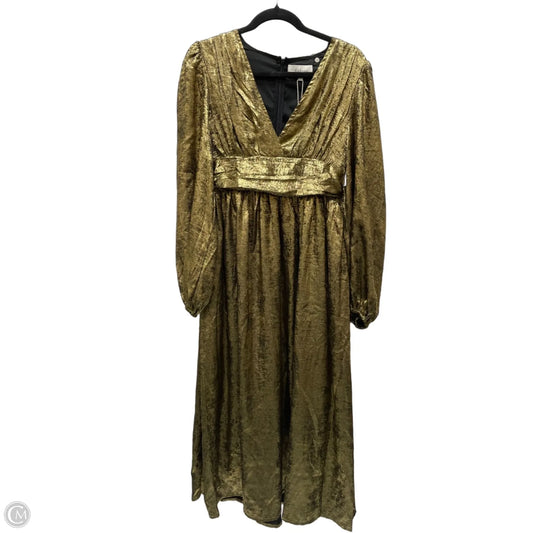 Dress Party Short By Clothes Mentor In Gold, Size: S