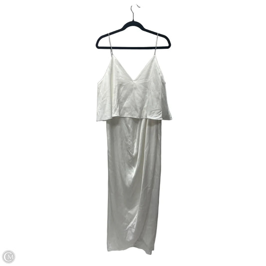 Dress Casual Maxi By Clothes Mentor In White, Size: L