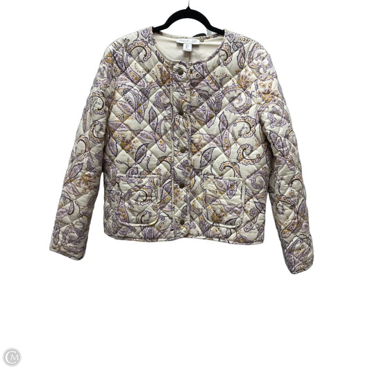 Jacket Puffer & Quilted By Rachel Zoe In Paisley Print, Size: L