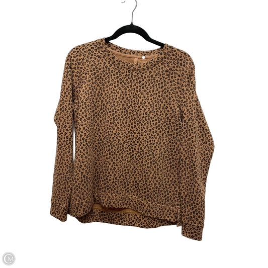 Sweatshirt Crewneck By Lou And Grey In Animal Print, Size: Xs