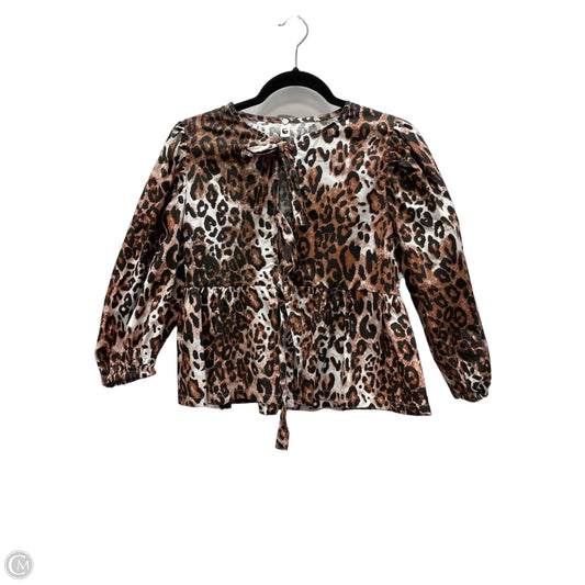 Top Long Sleeve By Clothes Mentor In Animal Print, Size: S