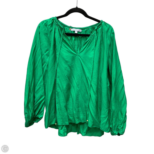 Top Long Sleeve By Antonio Melani In Green, Size: S