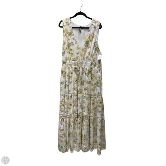 Dress Casual Maxi By Anthropologie In Floral Print, Size: 2x