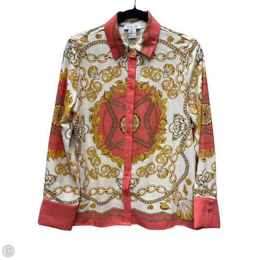Top Long Sleeve By Rachel Zoe In Coral, Size: S
