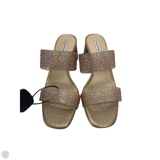 Sandals Heels Block By Alex Marie In Peach, Size: 7