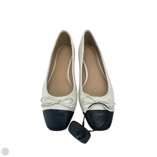 Shoes Flats By Loft In Black & White, Size: 7