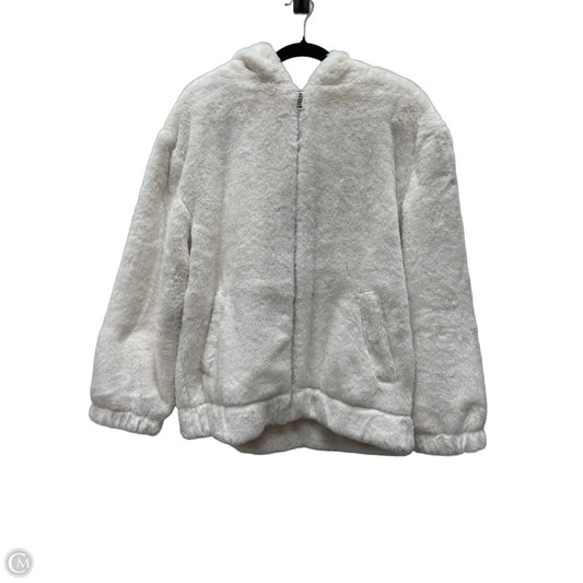 Jacket Faux Fur & Sherpa By Rachel Zoe In Cream, Size: M