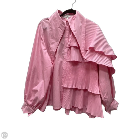 Top Long Sleeve By Cmc In Pink, Size: Xl