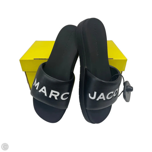 Sandals Luxury Designer By Marc Jacobs In Black, Size: 8