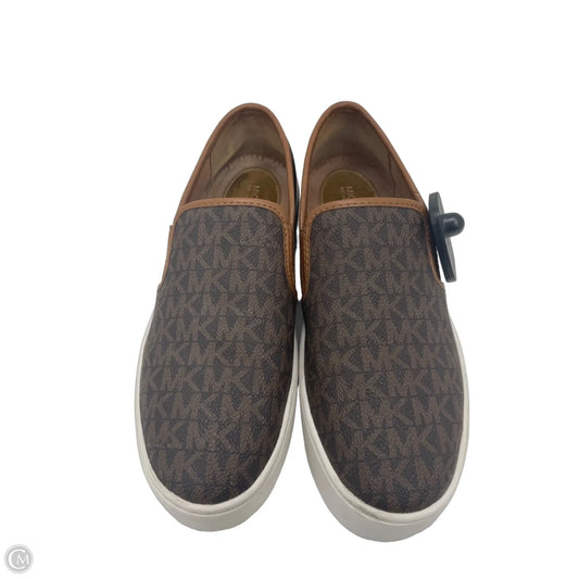 Shoes Designer By Michael Kors In Brown & White, Size: 7
