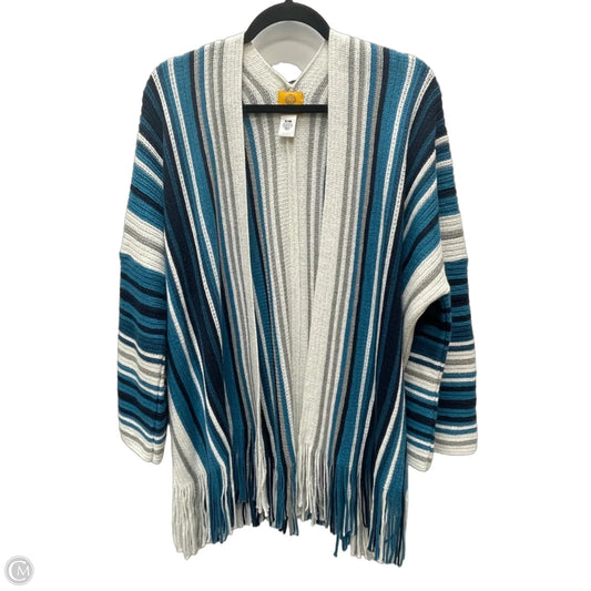 Sweater Cardigan By Ruby Rd In Striped Pattern, Size: S
