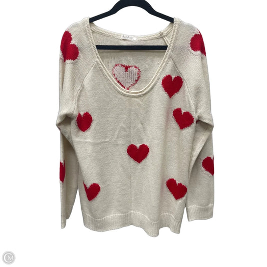 Sweater By Clothes Mentor In Cream, Size: Xl