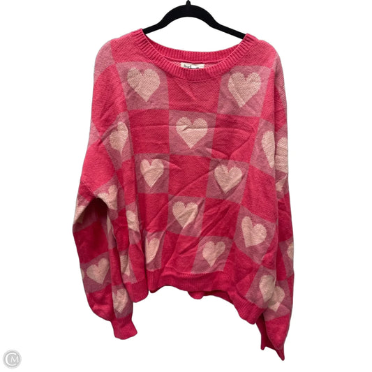 Sweater By Peach Love Cream California In Pink, Size: M