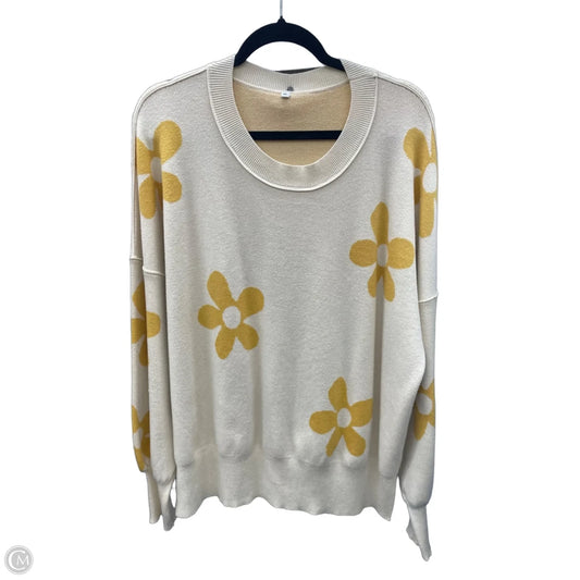 Sweater By Clothes Mentor In Yellow, Size: Xl