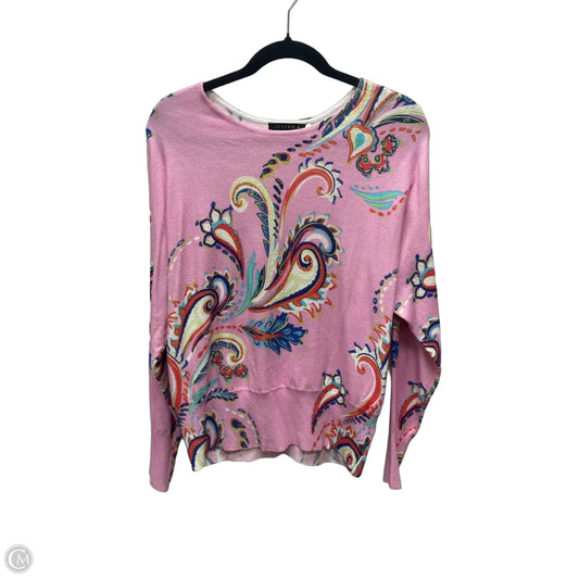 Sweater By Joseph A. In Paisley Print, Size: M