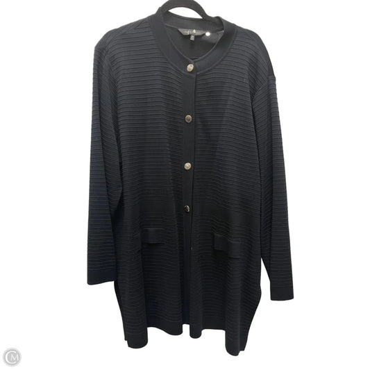 Cardigan By Ming Wang In Black, Size: 3x
