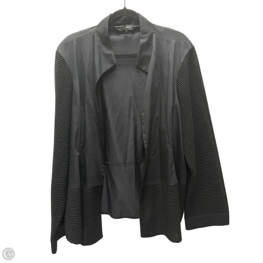 Cardigan By Ming Wang In Black, Size: 3x