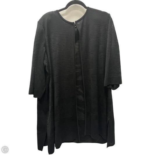 Cardigan By Ming Wang In Black, Size: 3x