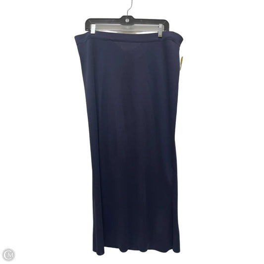 Skirt Midi By Misook In Navy, Size: 24