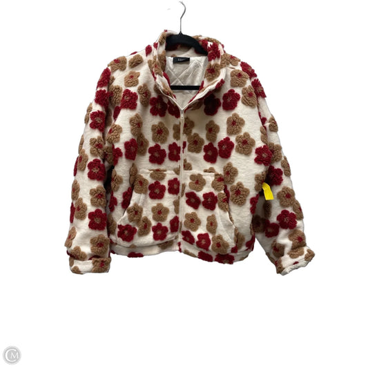Jacket Faux Fur & Sherpa By Vici In Cream & Tan, Size: L