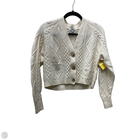 Sweater Cardigan By Madewell In Cream, Size: Xs