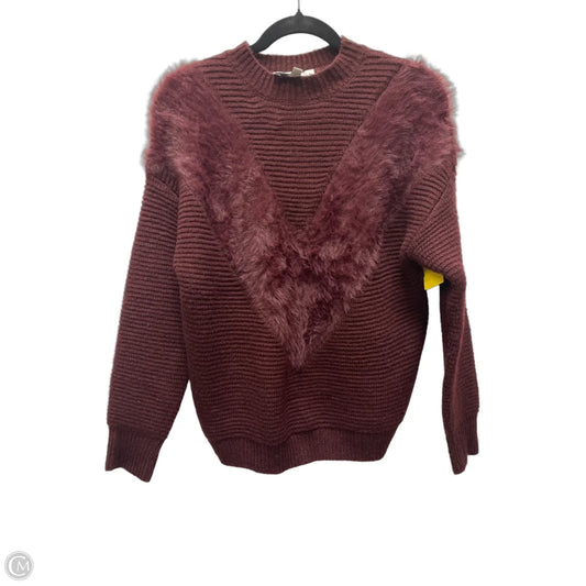 Sweater By Joa In Maroon, Size: Xs