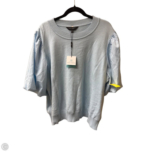Top Short Sleeve By Ming Wang In Blue, Size: 2x